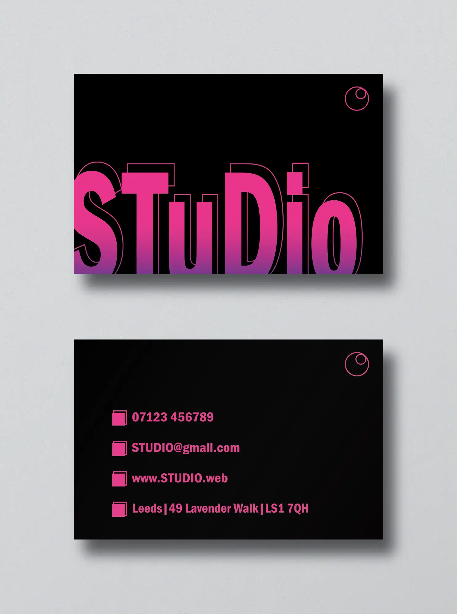 Studio Business Card Copy